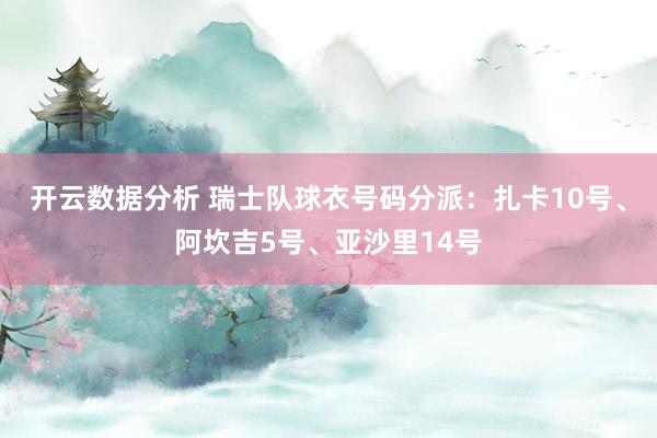 开云数据分析 瑞士队球衣号码分派：扎卡10号、阿坎吉5号、亚沙里14号